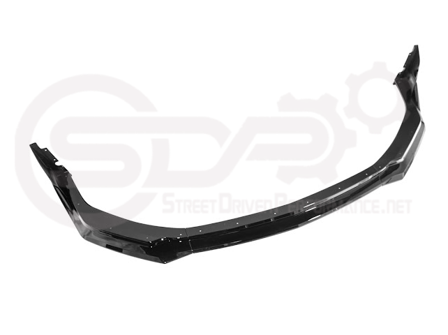 2024-Up Ford Mustang S650 | GTV Style GLOSSY BLACK Add-On Front Lip Splitter Ground Effects